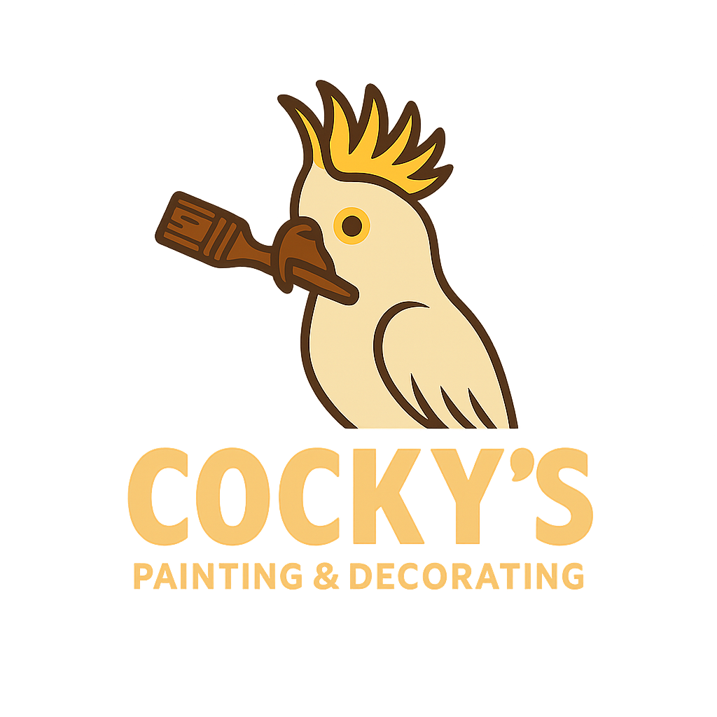 Cocky's Painting & Decorating Logo